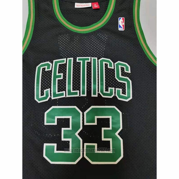 Camiseta Boston Celtics Larry Bird #33 Mitchell & Ness 1985-86 Negro